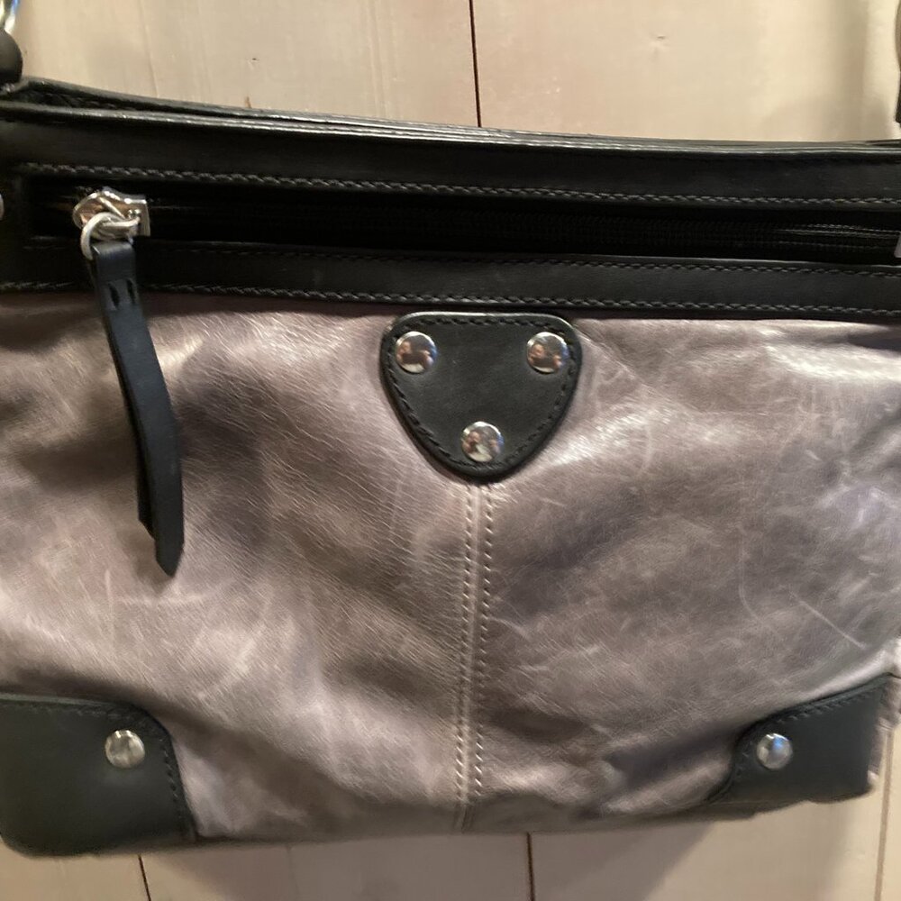 Purple Leather crossbody Ellington Bag
